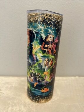Hocus Pocus Colorful Illustrated Stainless Tumbler - Witchy Fantasy Art